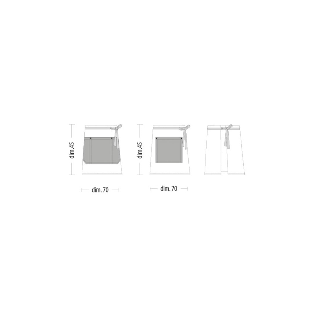 House of Uniforms The Torres Apron | Short Waist | 2 Pack Toma 