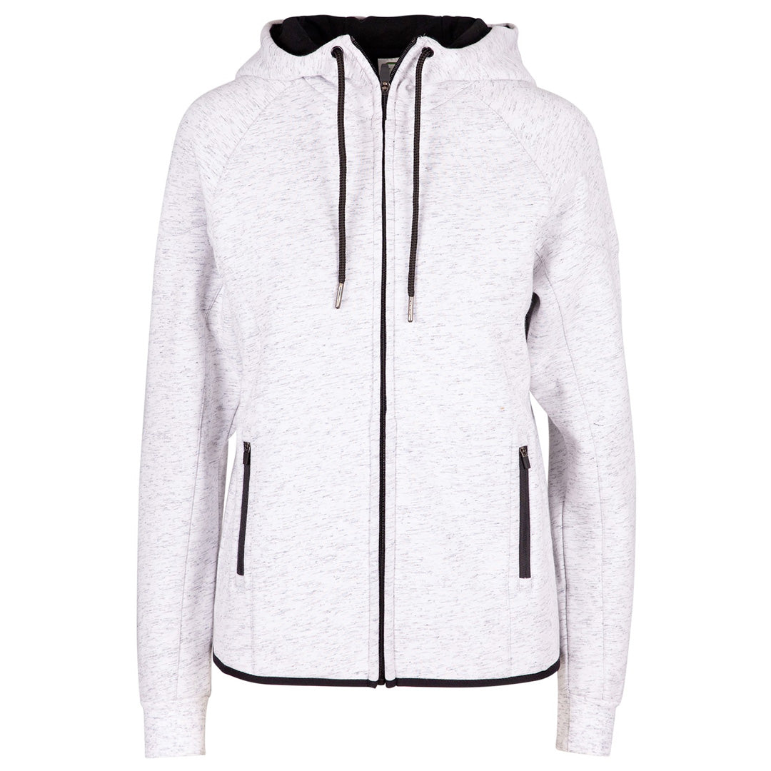 House of Uniforms The Bonded Fleece Hoodie | Ladies Ramo White Marle