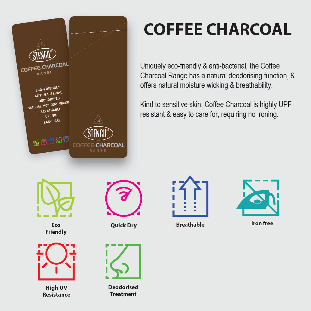 Coffee Charcoal Fabric | House of Uniforms