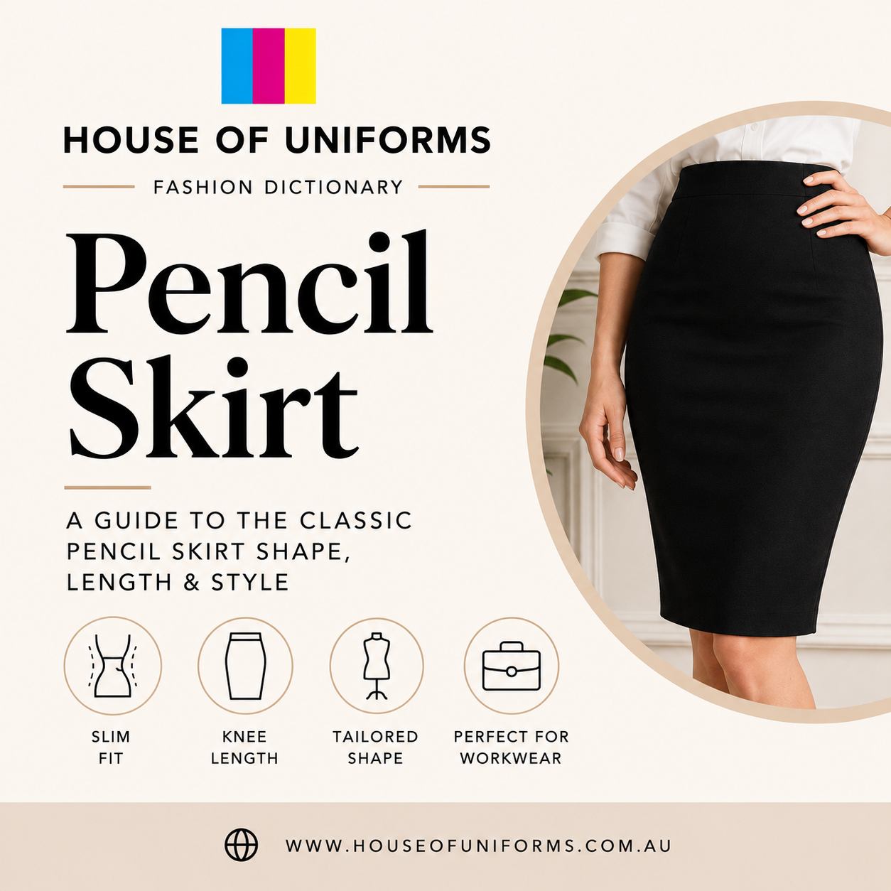 House of Uniforms a guide to the classic pencil skirt shape, length and style