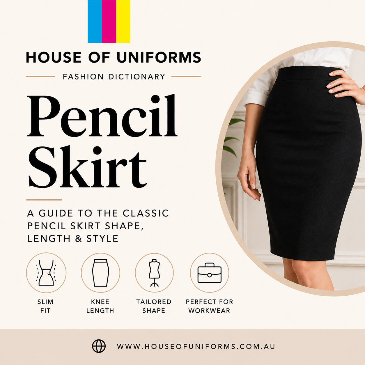 House of Uniforms a guide to the classic pencil skirt shape, length and style