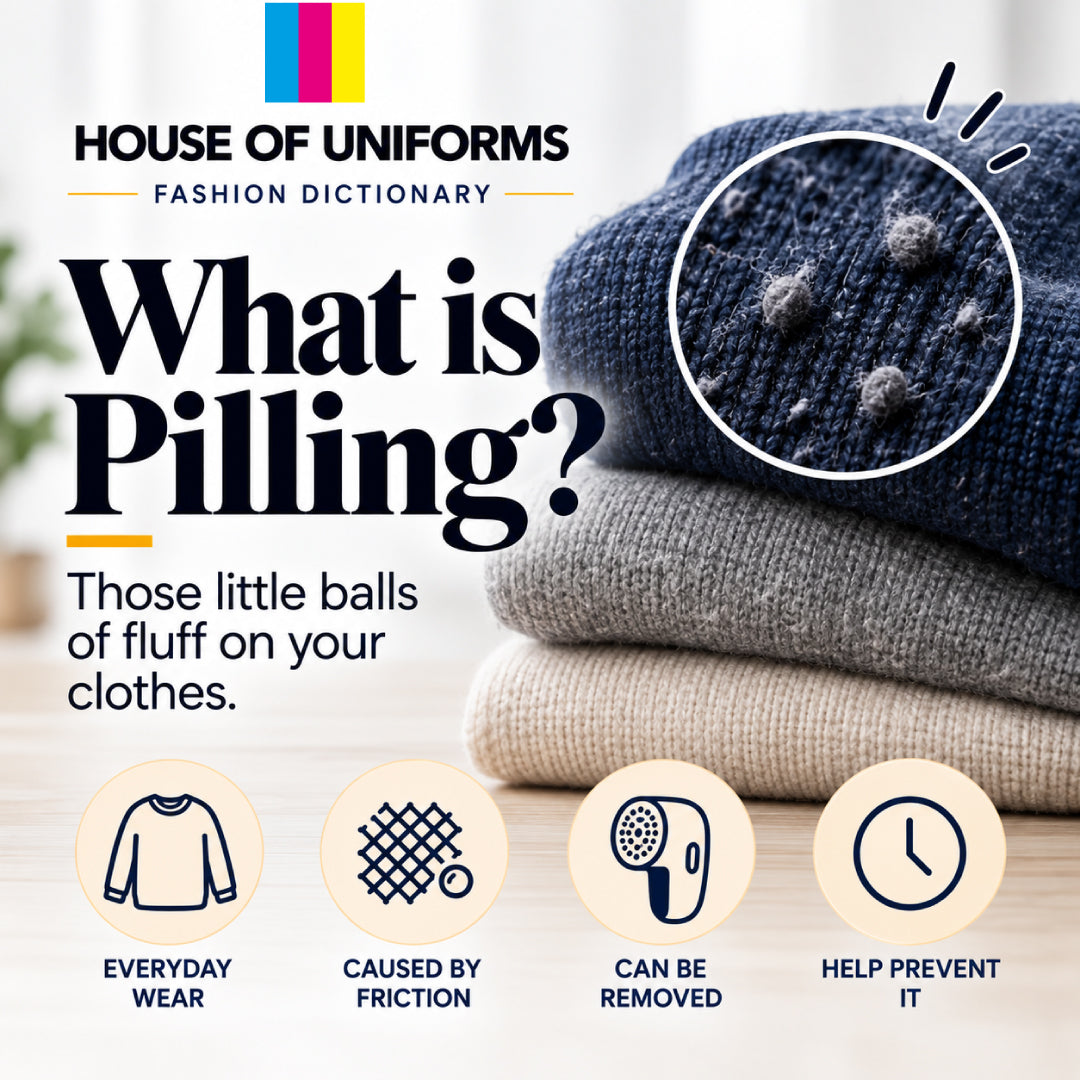 What is pilling? Those little balls of fluff on your clothes.