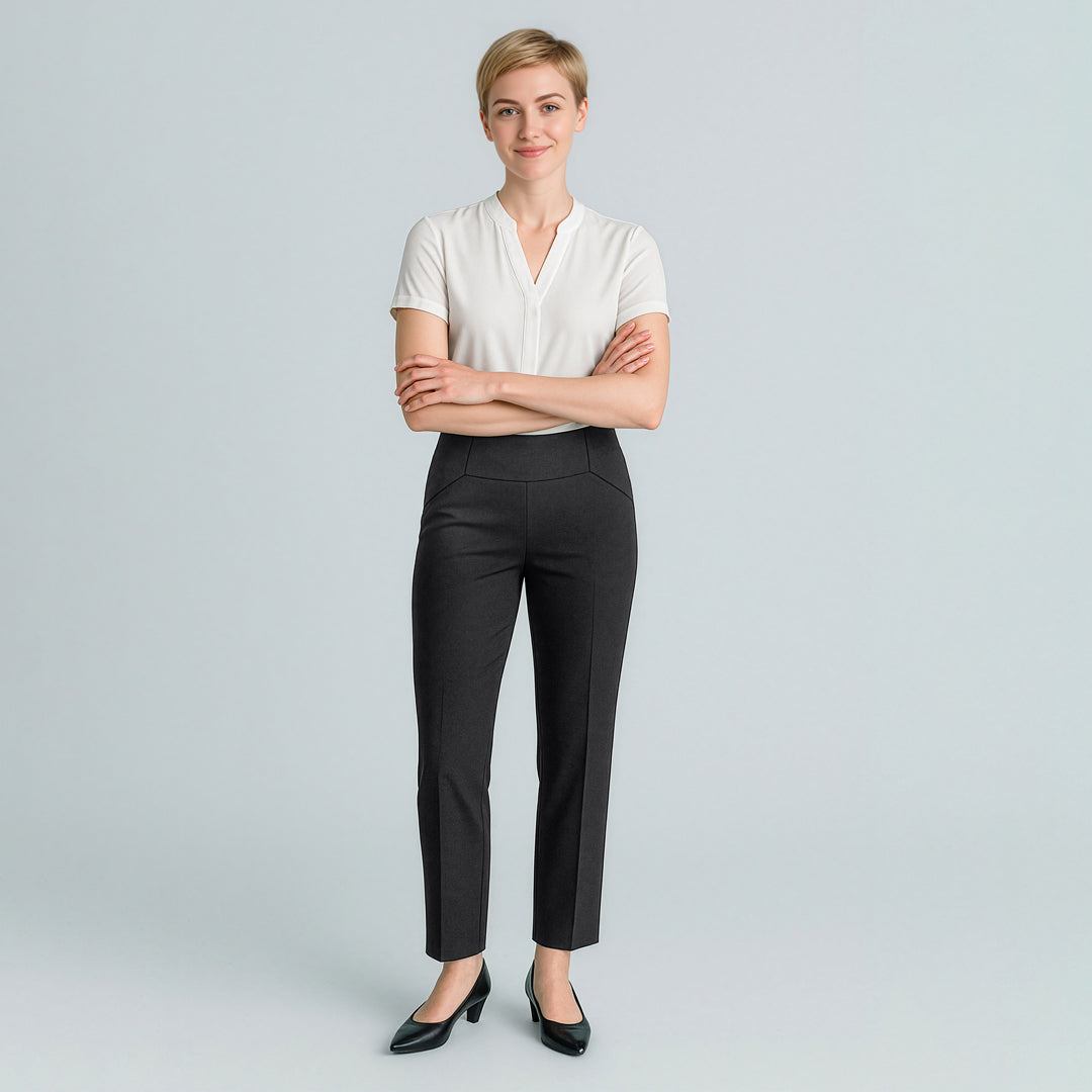 Biz Corporates The Cool Stretch Bandless Slim Pant | Ladies Pants