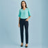 House of Uniforms The Cool Stretch Bandless Slim Pant | Ladies Biz Corporates 