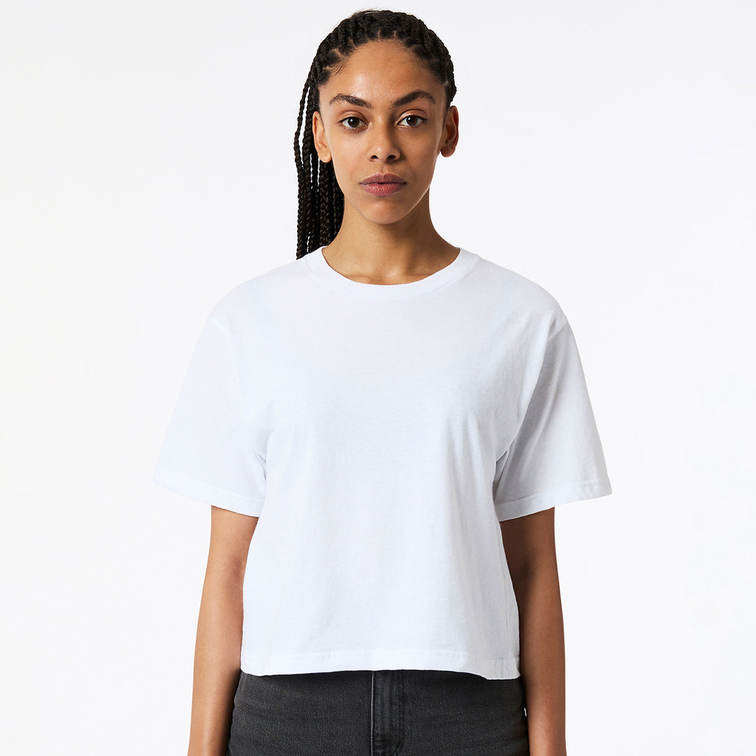 House of Uniforms The Boxy Tee Shirt | Ladies American Apparel White