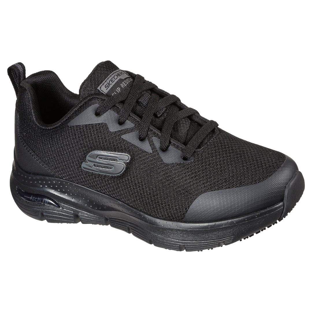 House of Uniforms The Arch Fit Sneaker | Ladies Skechers Footwear Black