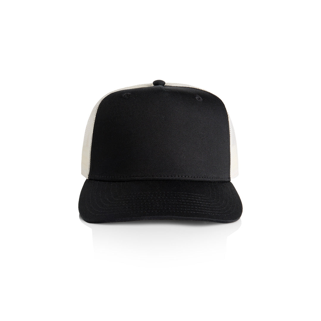 House of Uniforms The Stock Contrast Trucker Cap AS Colour Black/Ecru