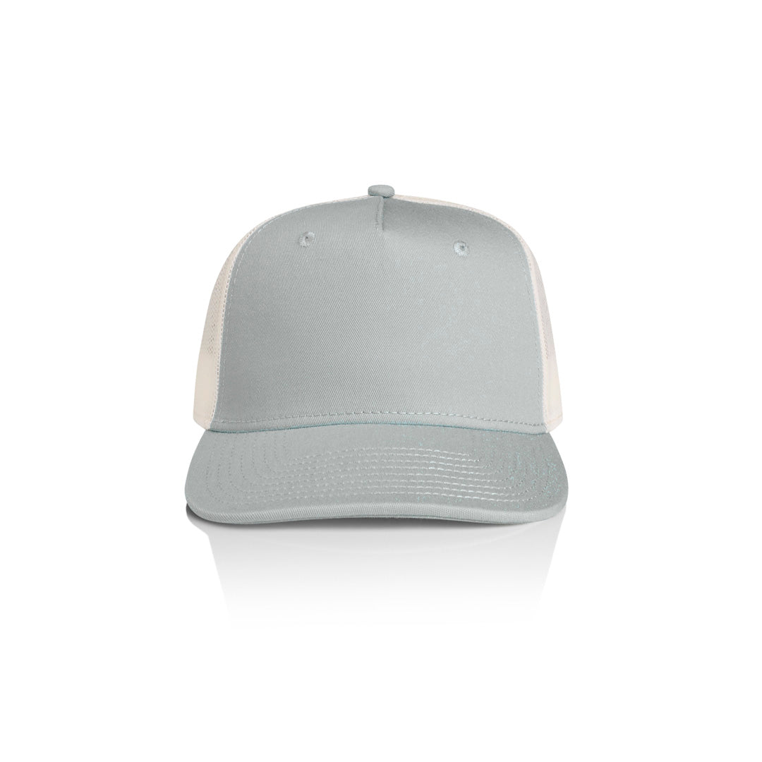 House of Uniforms The Stock Contrast Trucker Cap AS Colour Smoke/Ecru