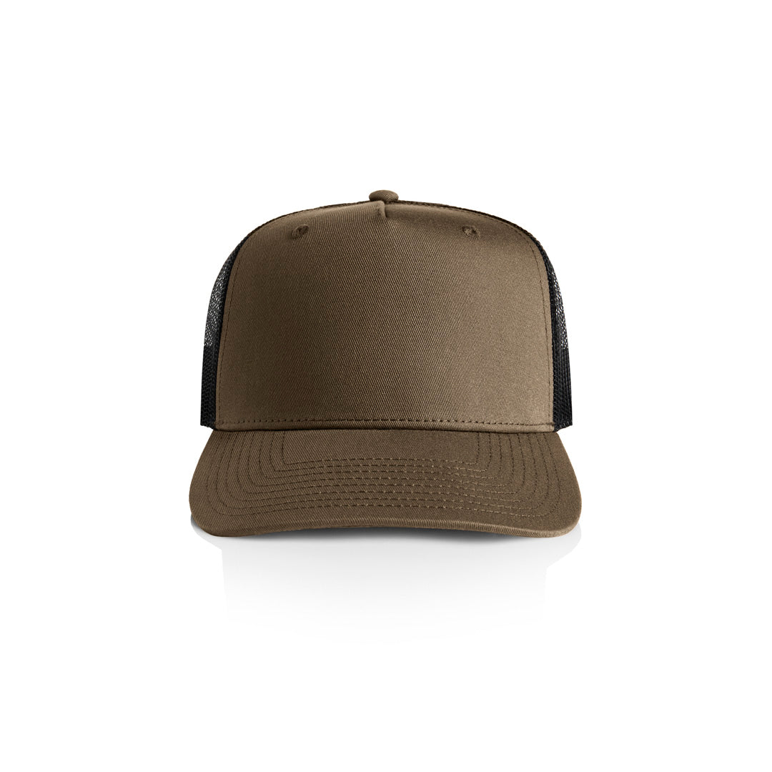 House of Uniforms The Stock Contrast Trucker Cap AS Colour Walnut/Black