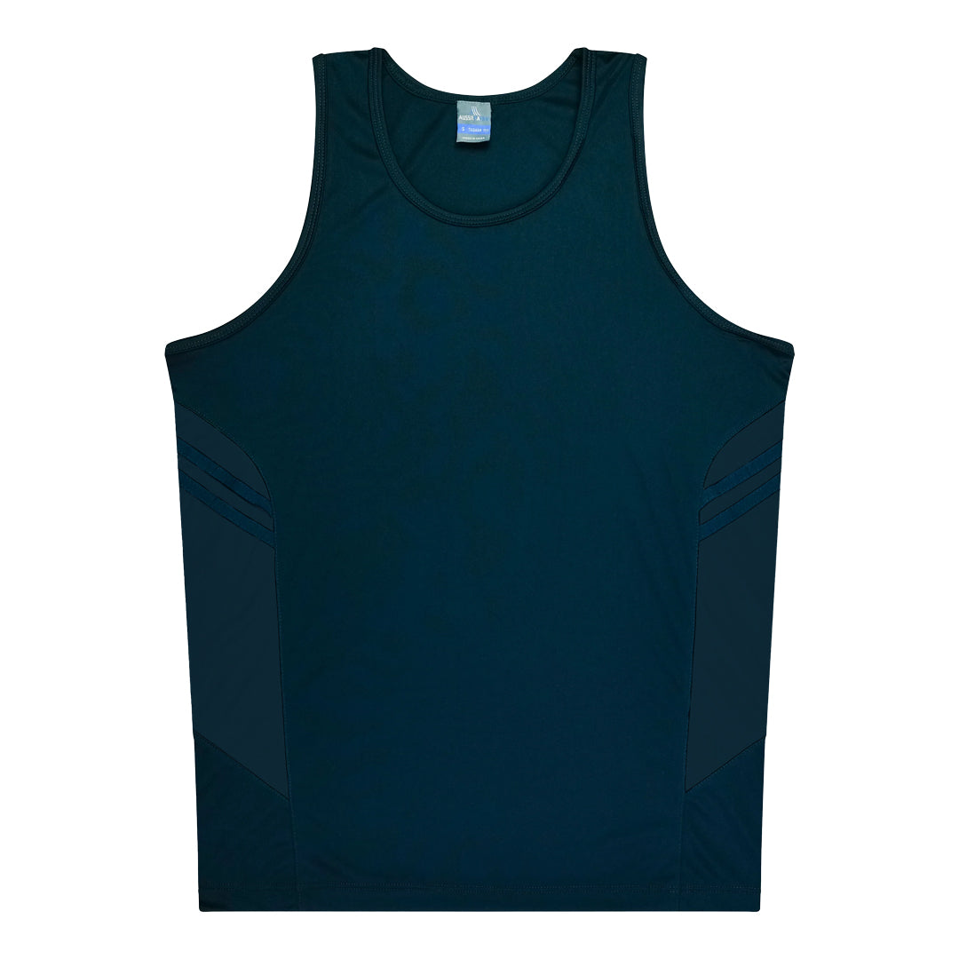 House of Uniforms The Tasman Singlet | Mens | Navy Base Aussie Pacific Navy