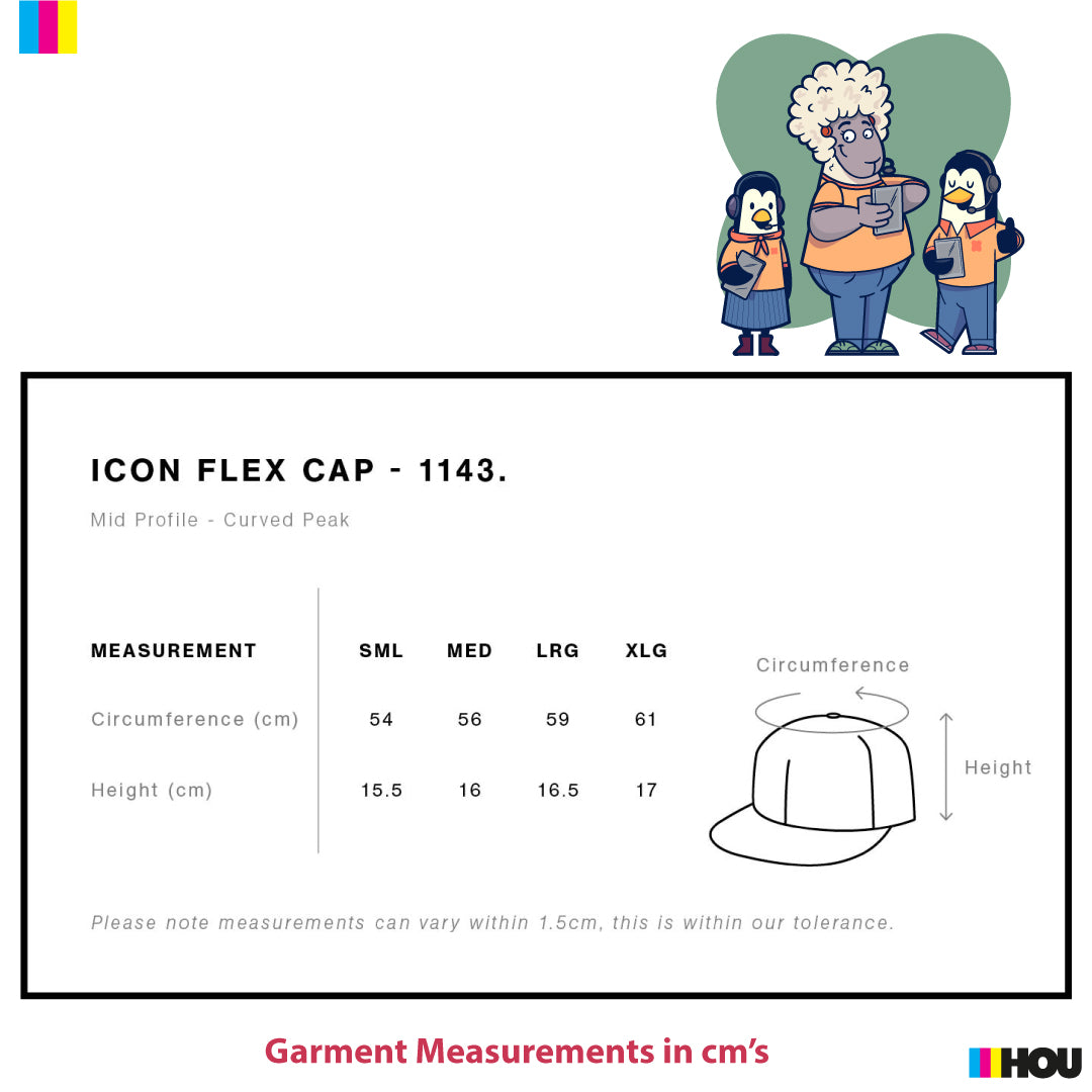 House of Uniforms The Icon Flex Cap AS Colour