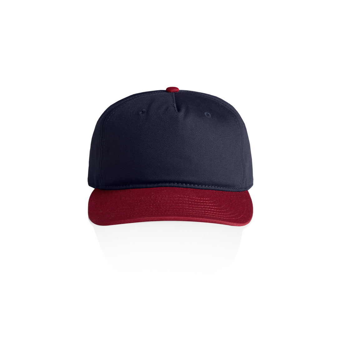 House of Uniforms The Class Two Tone Cap AS Colour Midnight/Cardinal