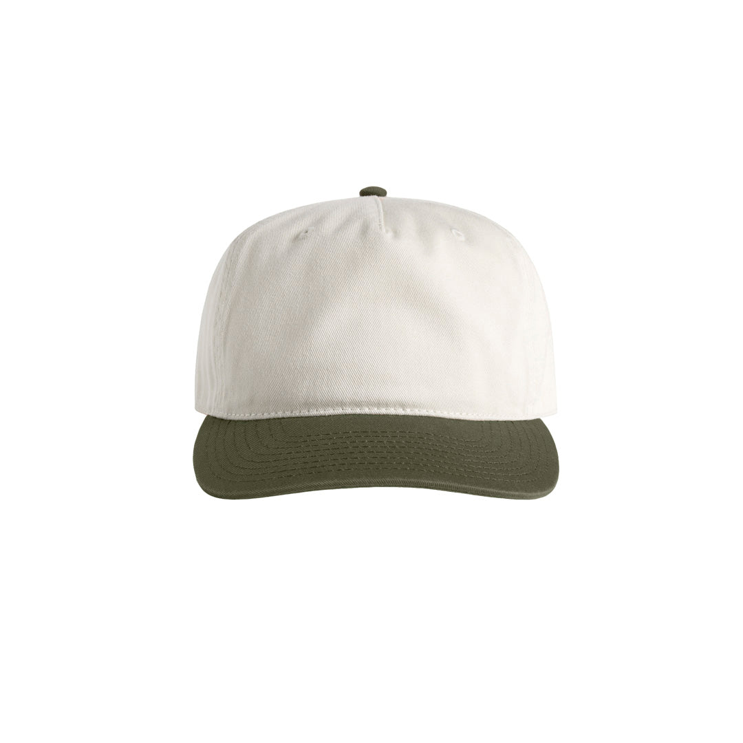 House of Uniforms The Class Two Tone Cap AS Colour Natural/Army