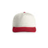 House of Uniforms The Class Two Tone Cap AS Colour Natural/Cardinal