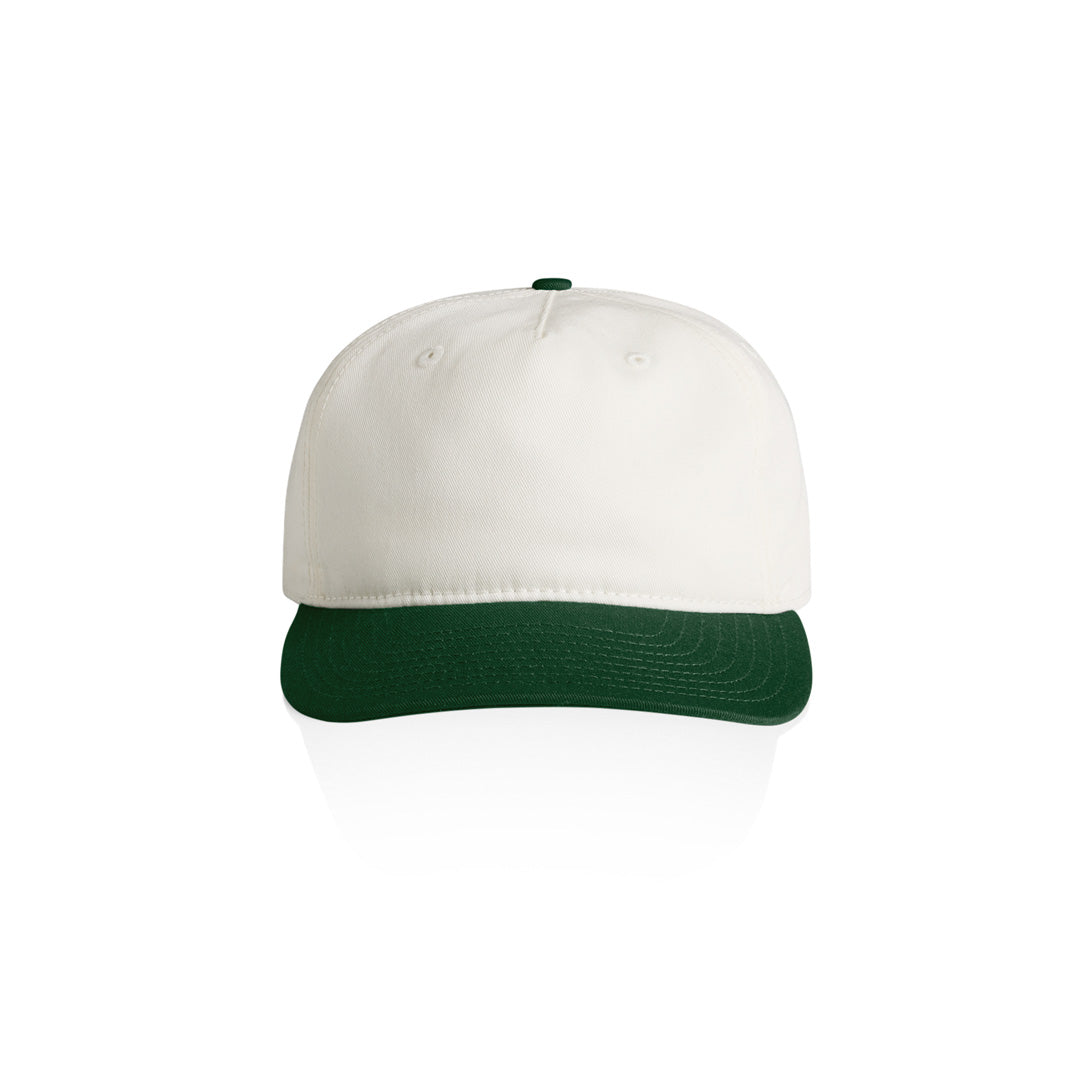 House of Uniforms The Class Two Tone Cap AS Colour Natural/Forest