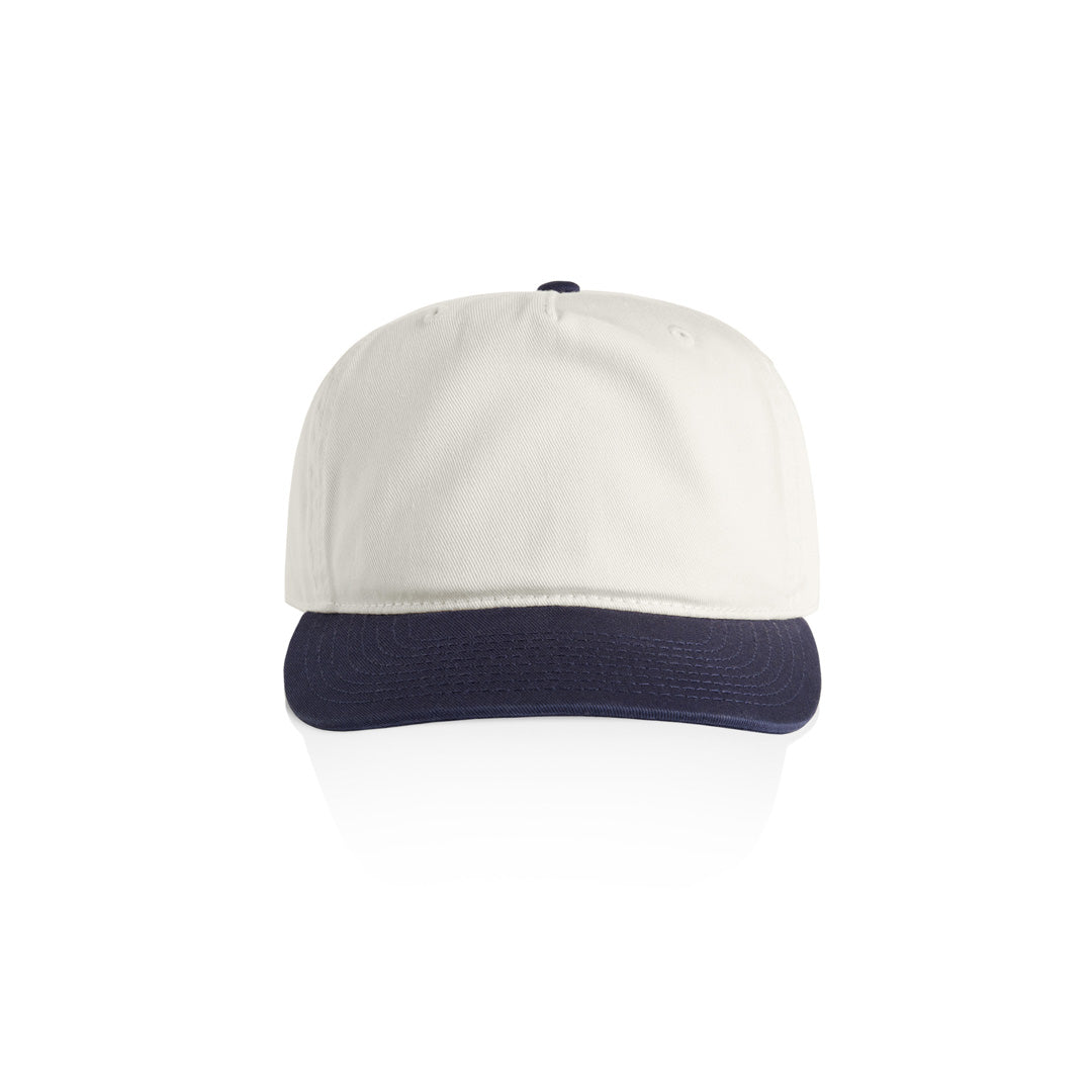 House of Uniforms The Class Two Tone Cap AS Colour Natural/Midnight