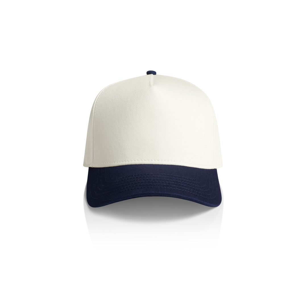 House of Uniforms The Frame Two Tone Cap AS Colour Natural/Midnight