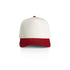 House of Uniforms The Frame Two Tone Cap AS Colour Natural/Cardinal