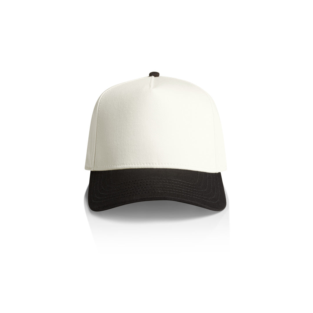 House of Uniforms The Frame Two Tone Cap AS Colour Natural/Coal
