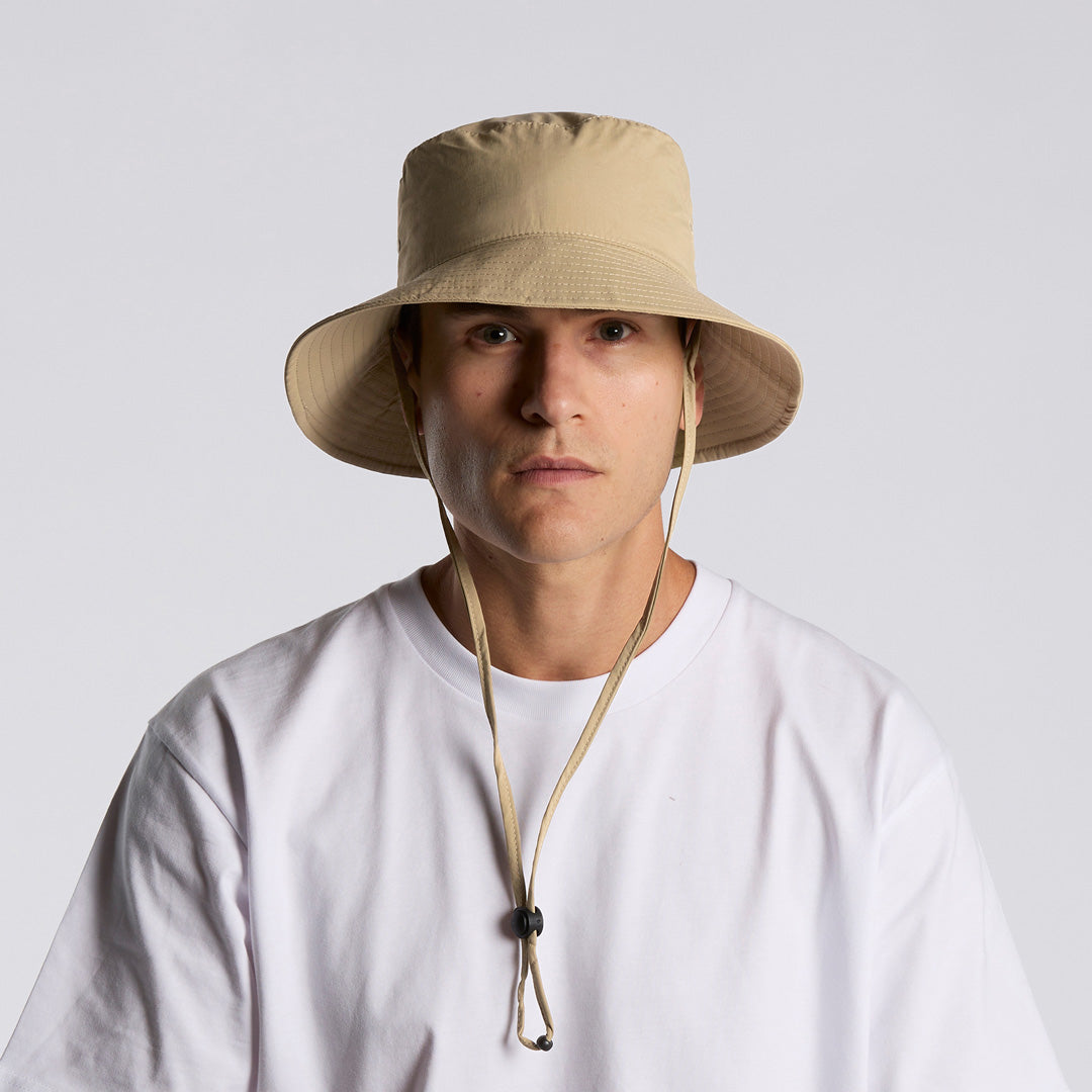 House of Uniforms The Nylon Wide Brim Bucket Hat AS Colour