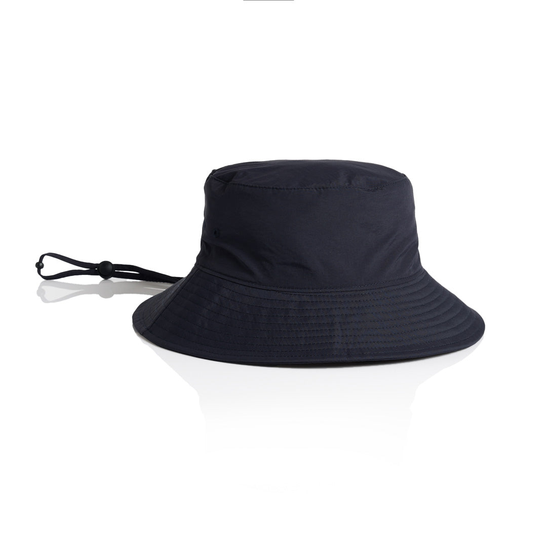 House of Uniforms The Nylon Wide Brim Bucket Hat AS Colour Navy