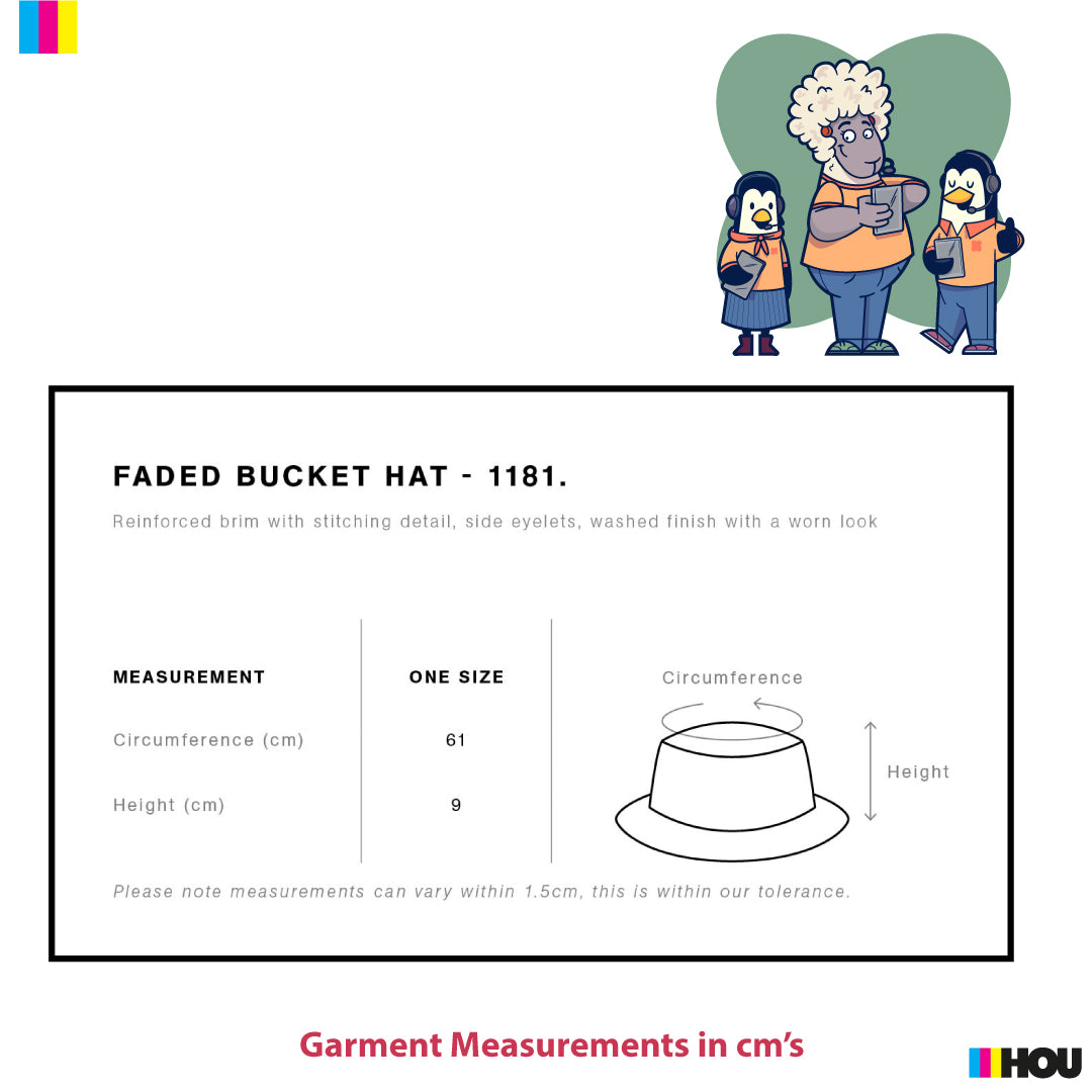 House of Uniforms The Faded Bucket Hat AS Colour