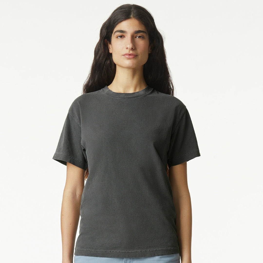 House of Uniforms The Classic Heavy Tee | Garment Dyed | Adults American Apparel Black