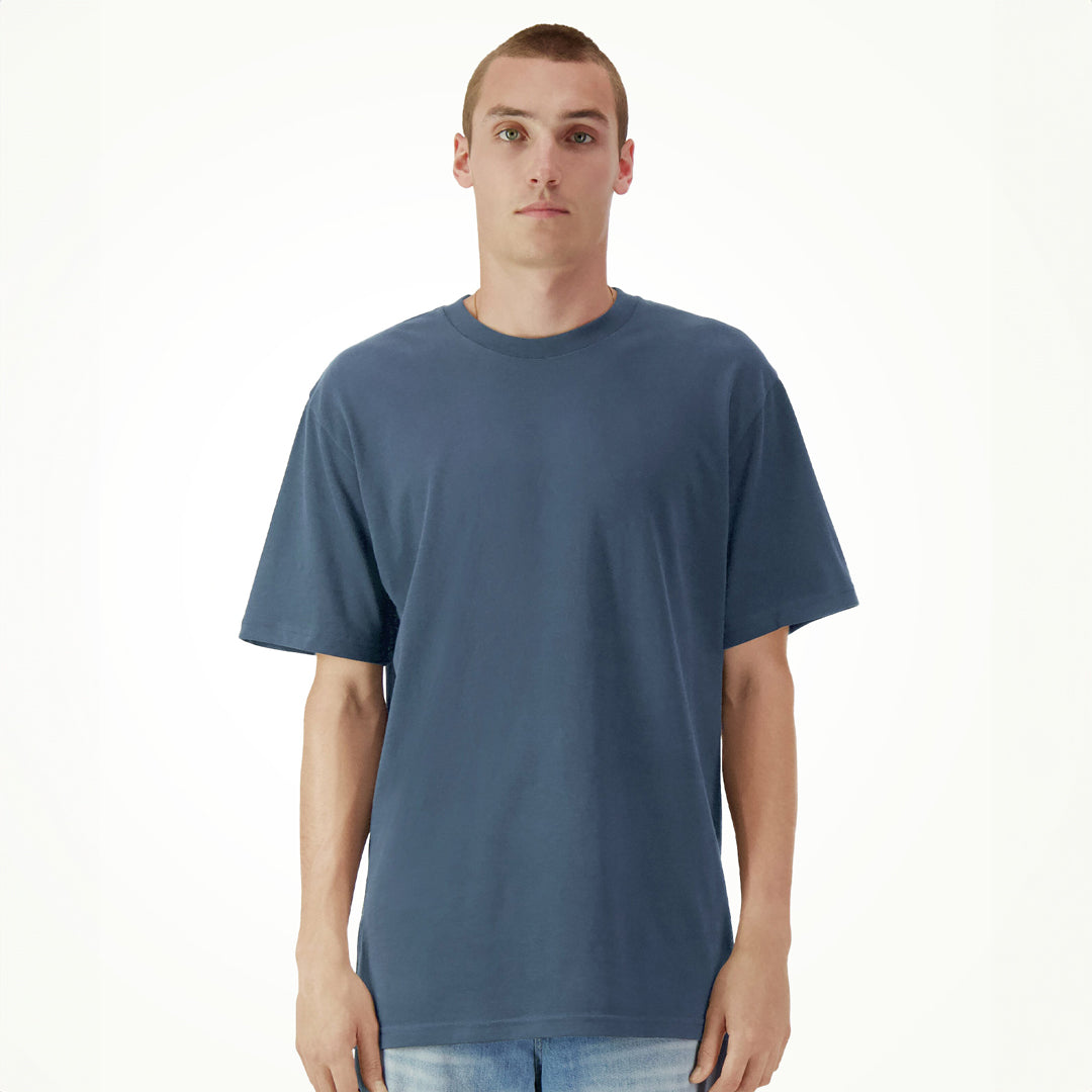 House of Uniforms The Classic Heavy Tee | Garment Dyed | Adults American Apparel Navy