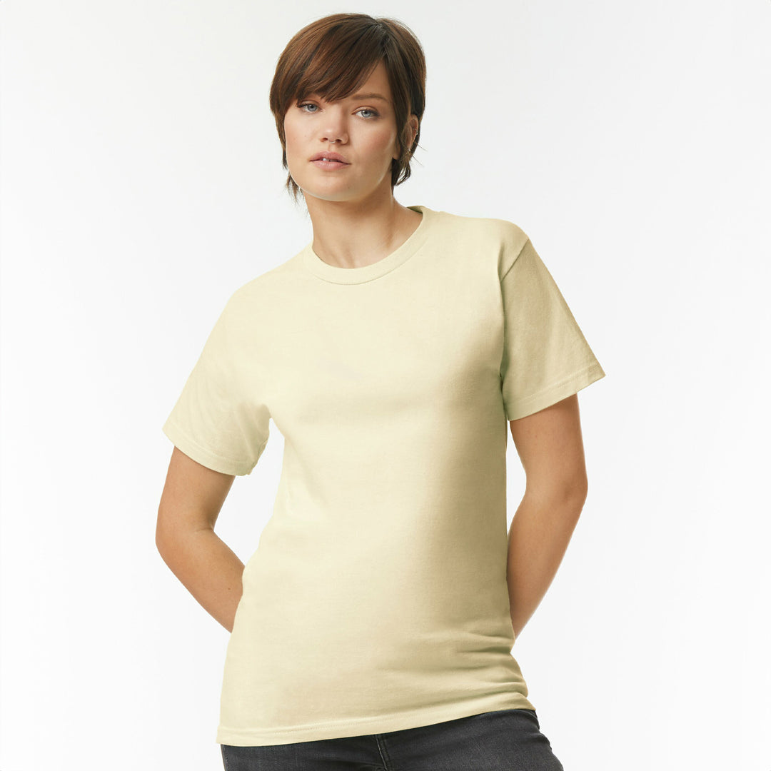 House of Uniforms The Classic Heavy Tee | Adults American Apparel Cream