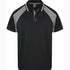 House of Uniforms The Panorama Polo | Mens | Short Sleeve Aussie Pacific Black/Ashe/White