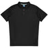 House of Uniforms The Tasman Polo | Mens | Short Sleeve | Black Base Aussie Pacific Black