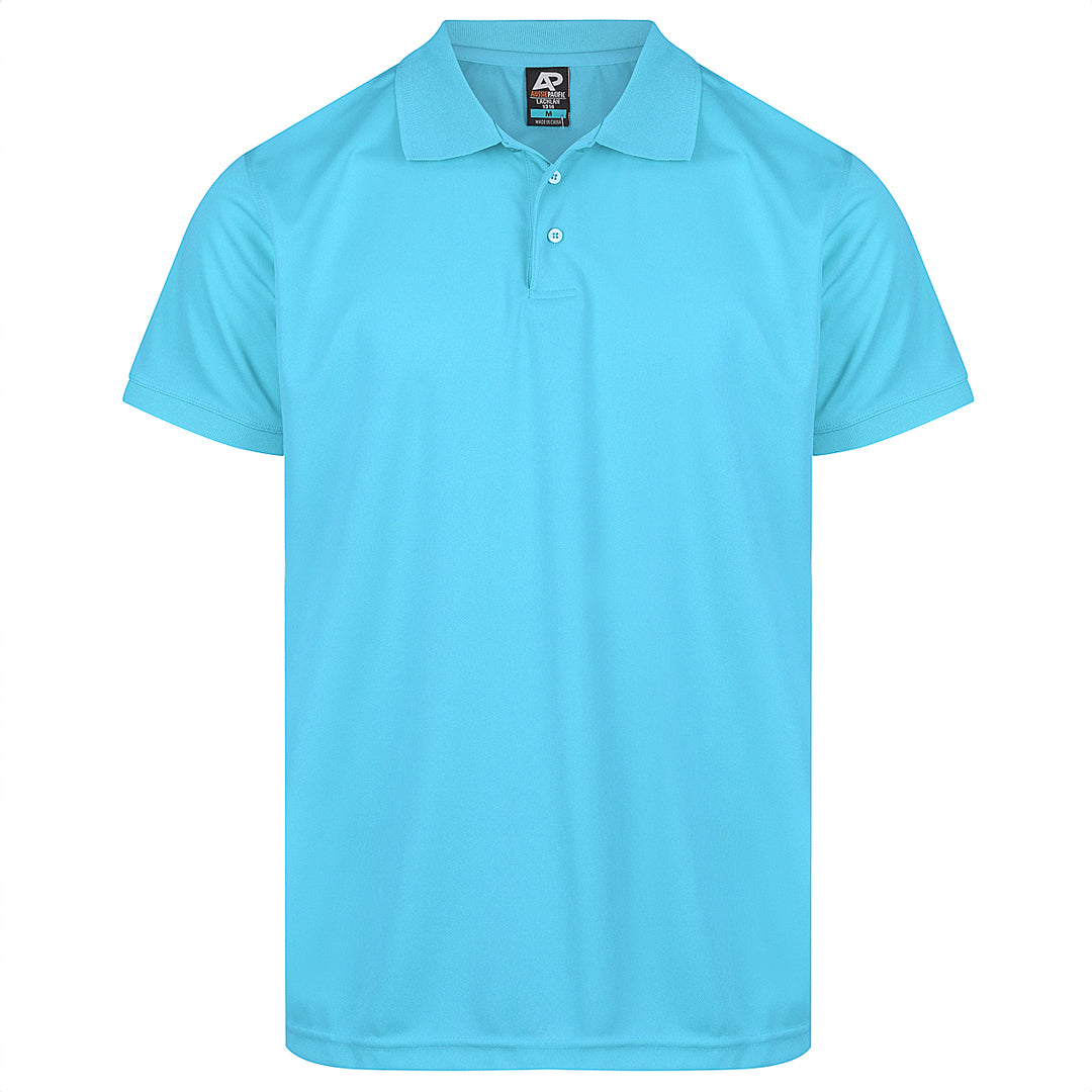 House of Uniforms The Lachlan Polo | Mens | Short Sleeve Aussie Pacific Cyan