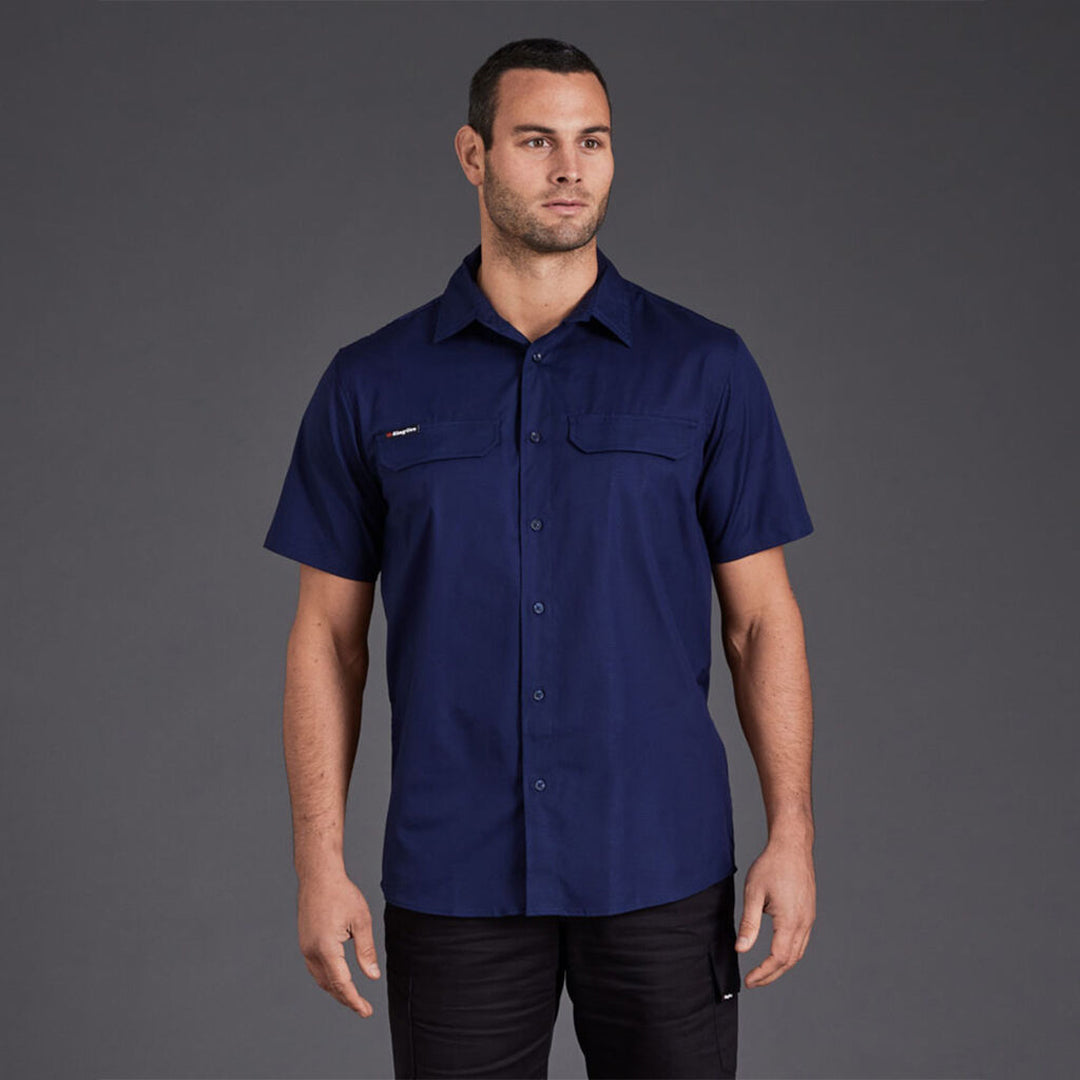 House of Uniforms The Work Cool Pro Shirt | Mens | Short Sleeve KingGee 