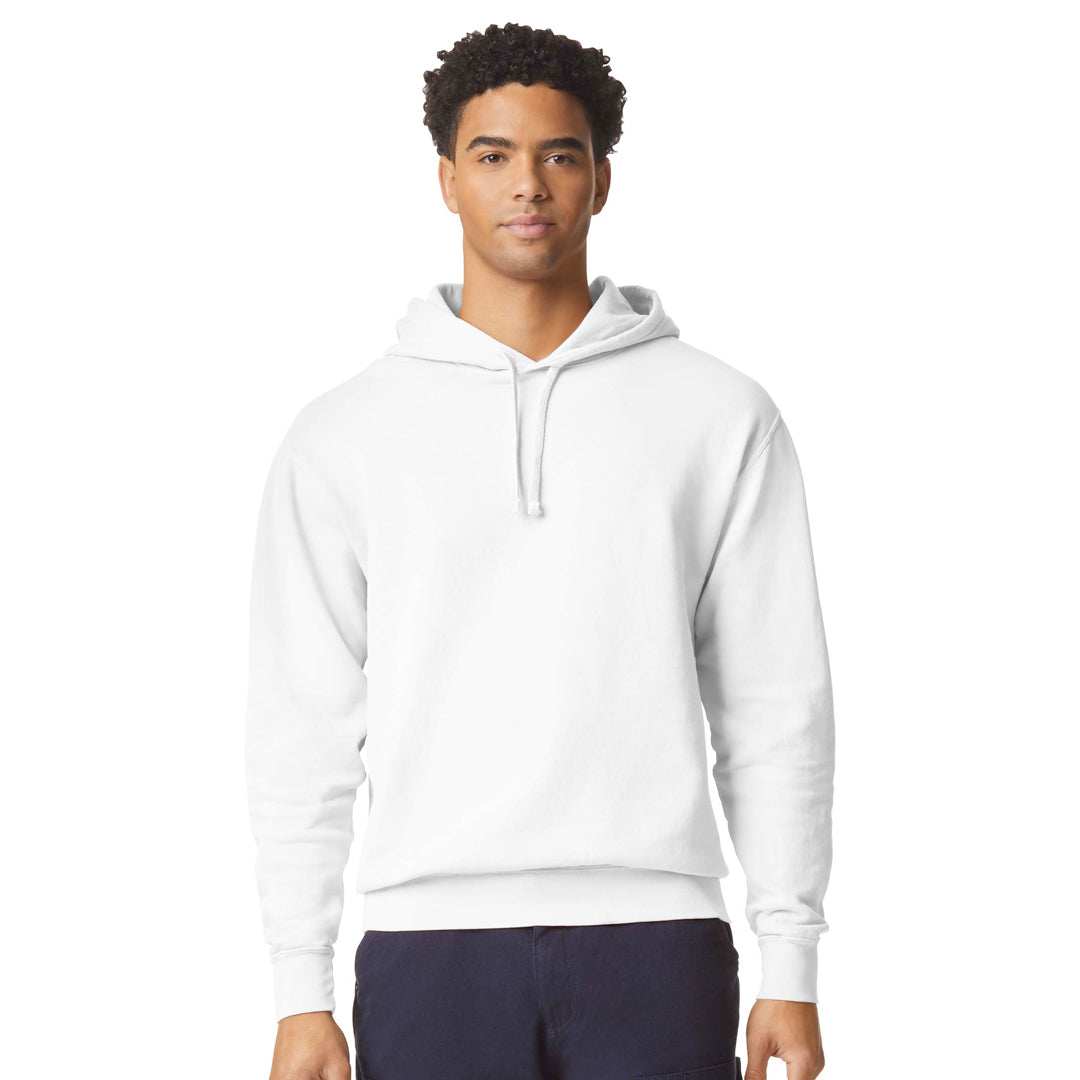 House of Uniforms The Lightweight Hoodie | Adults Comfort Colors White