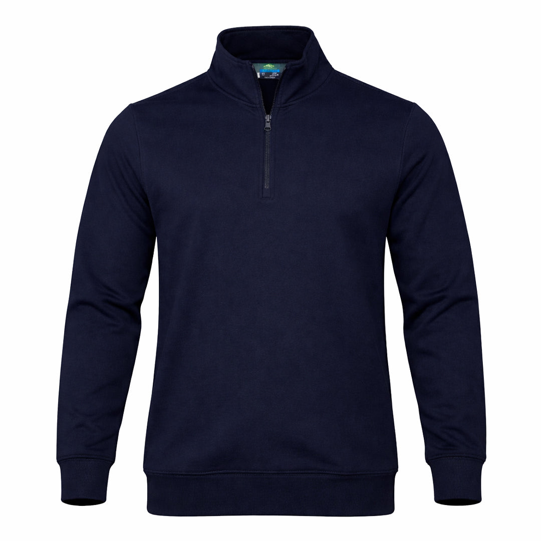Aussie Pacific The Mawson 1/4 Zip Jumper | Mens Navy Outerwear