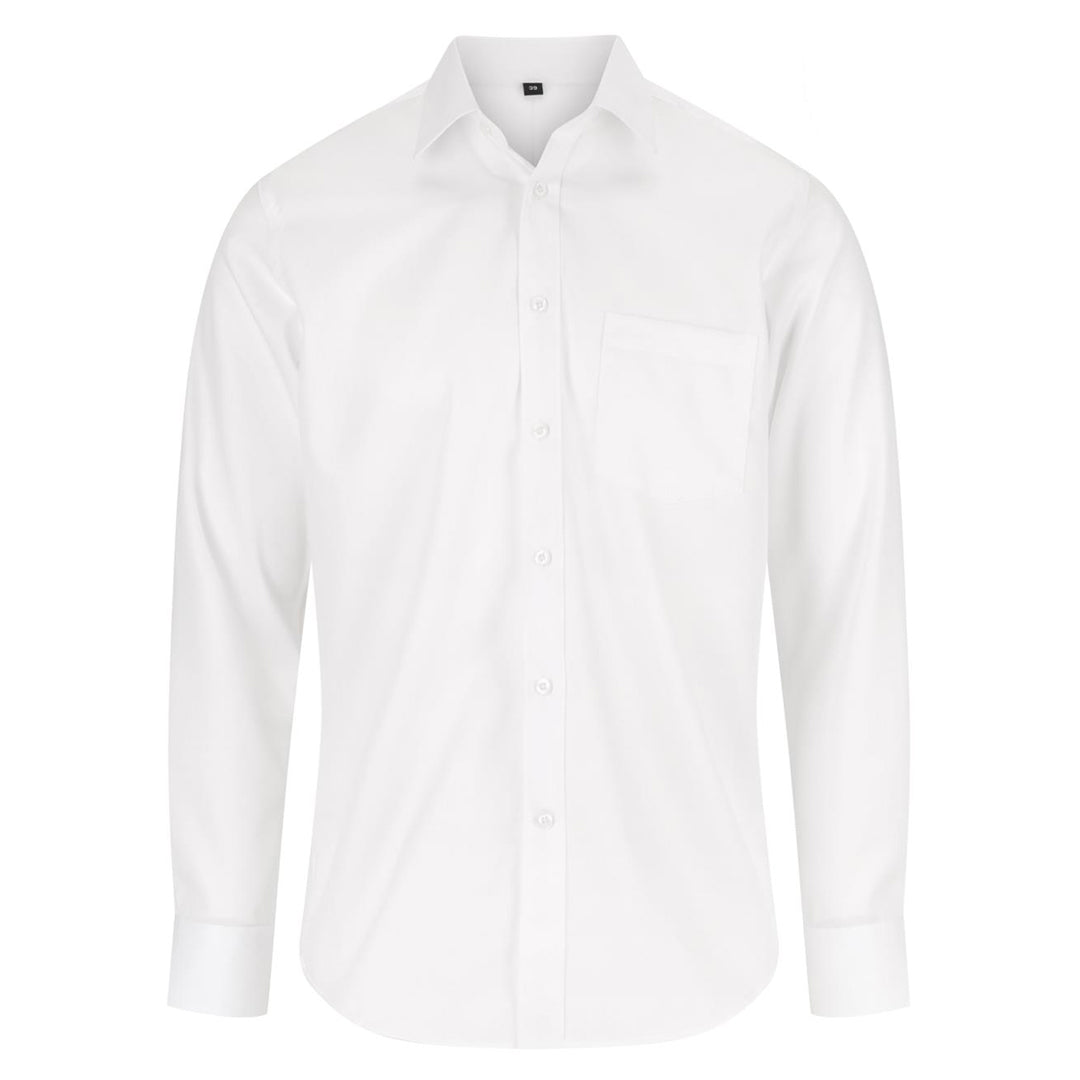 House of Uniforms The Blake Shirt Classic | Mens | Long Sleeve Gloweave White