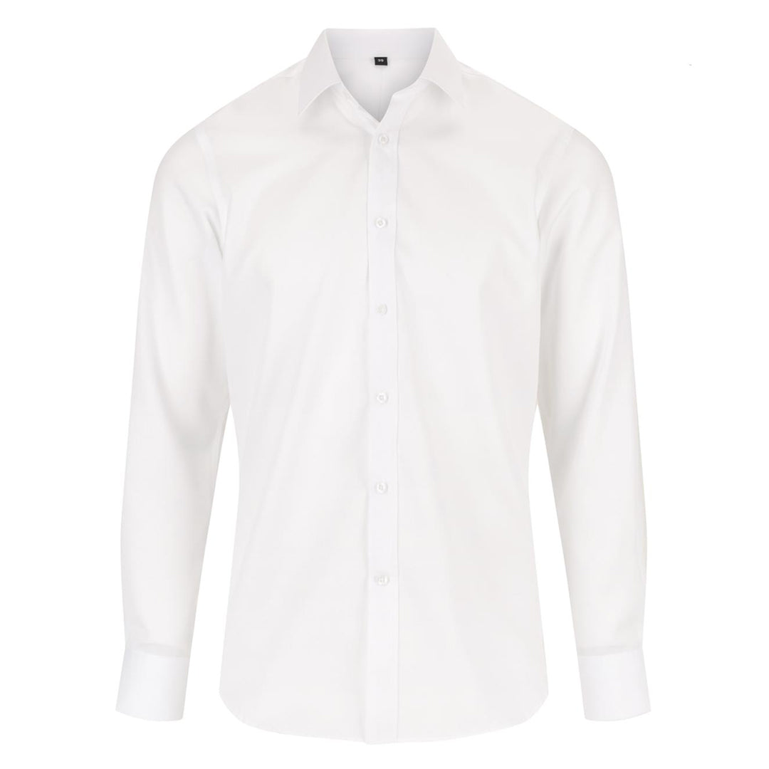 House of Uniforms The Blake Shirt Slim | Mens | Long Sleeve Gloweave White