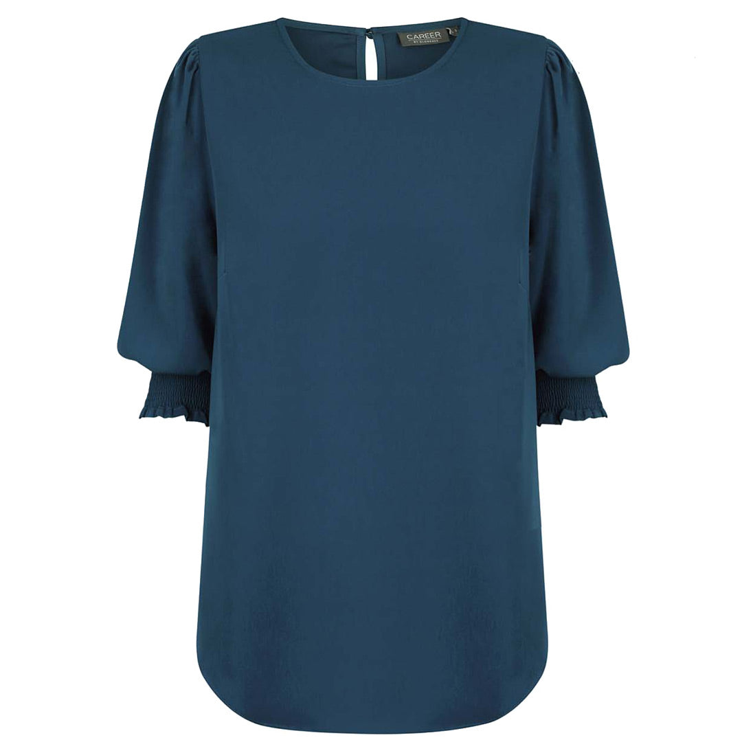 House of Uniforms The Lola Top | Ladies | Half Sleeve Gloweave Ocean Mid
