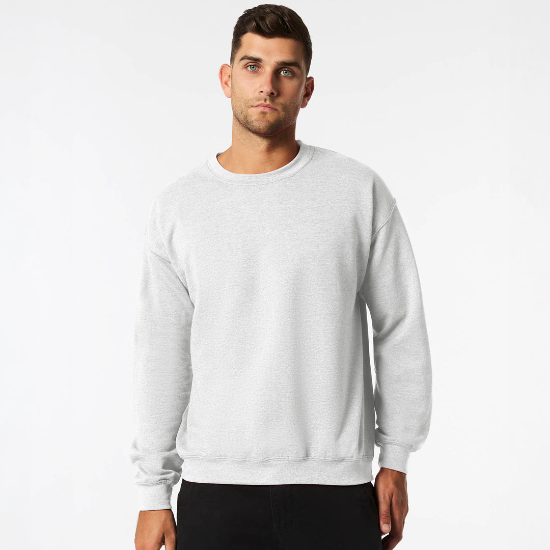 House of Uniforms The Heavy Blend Crewneck Sweatshirt | Adults Gildan Ash