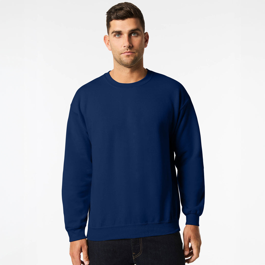 House of Uniforms The Heavy Blend Crewneck Sweatshirt | Adults Gildan Navy