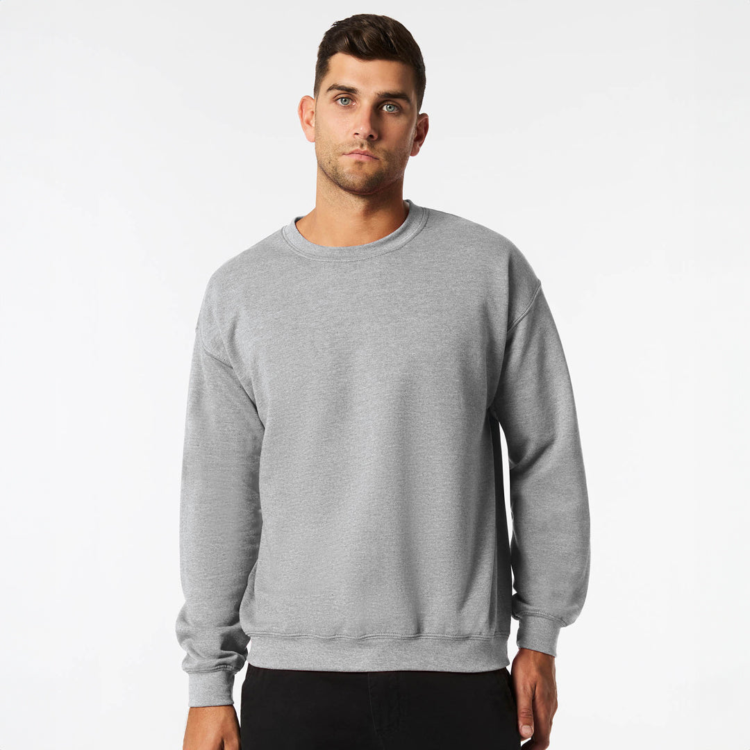 House of Uniforms The Heavy Blend Crewneck Sweatshirt | Adults Gildan Sport Grey