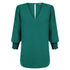 House of Uniforms The Cleo V Neck Top | Ladies Gloweave Emerald Mid