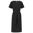 House of Uniforms The Larson Midi Dress Gloweave Black