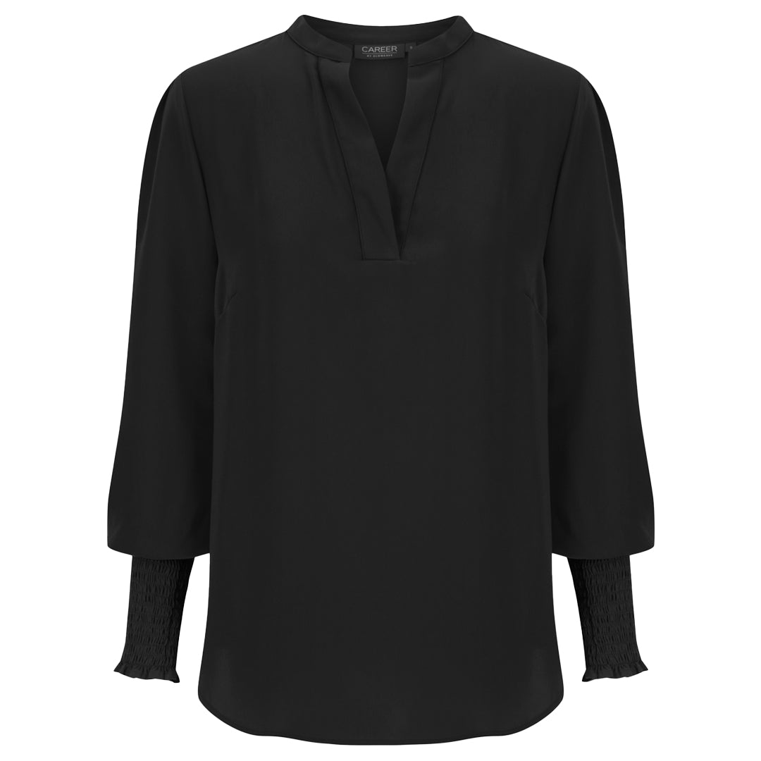 House of Uniforms The Marni Top | Ladies Gloweave Black