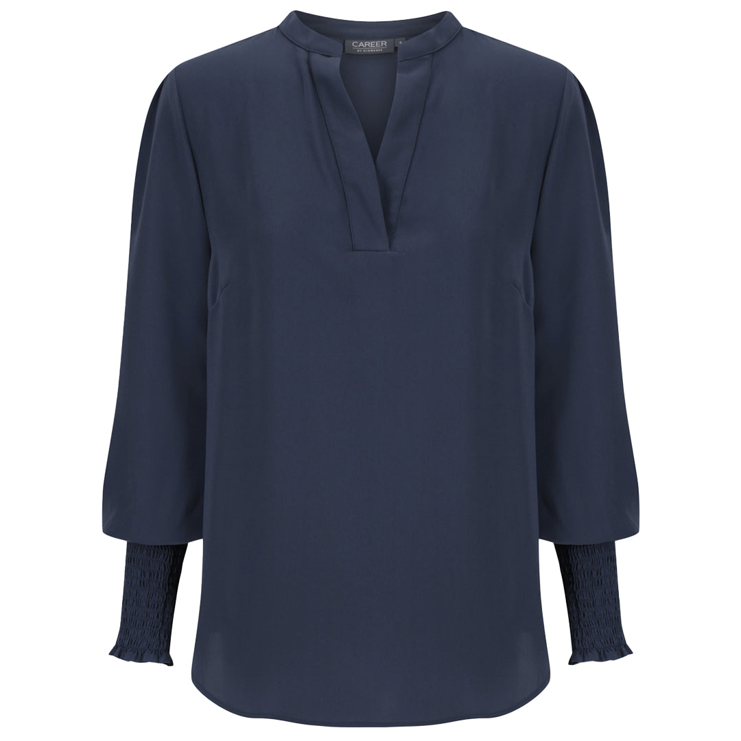 House of Uniforms The Marni Top | Ladies Gloweave Navy