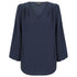 House of Uniforms The Cali V Neck Top | Ladies Gloweave Navy