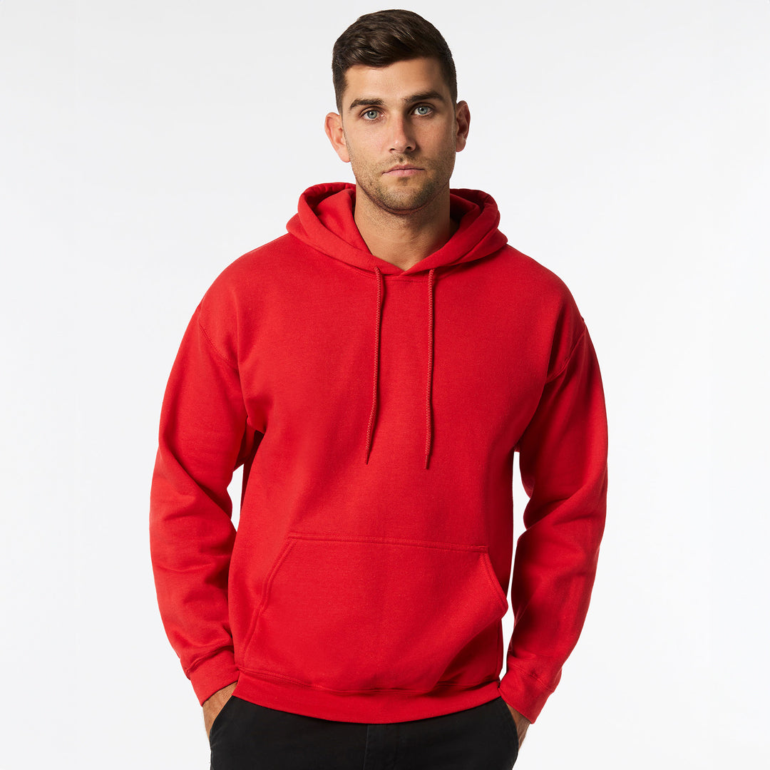 House of Uniforms The Heavy Blend Hoodie | Adults Gildan Red