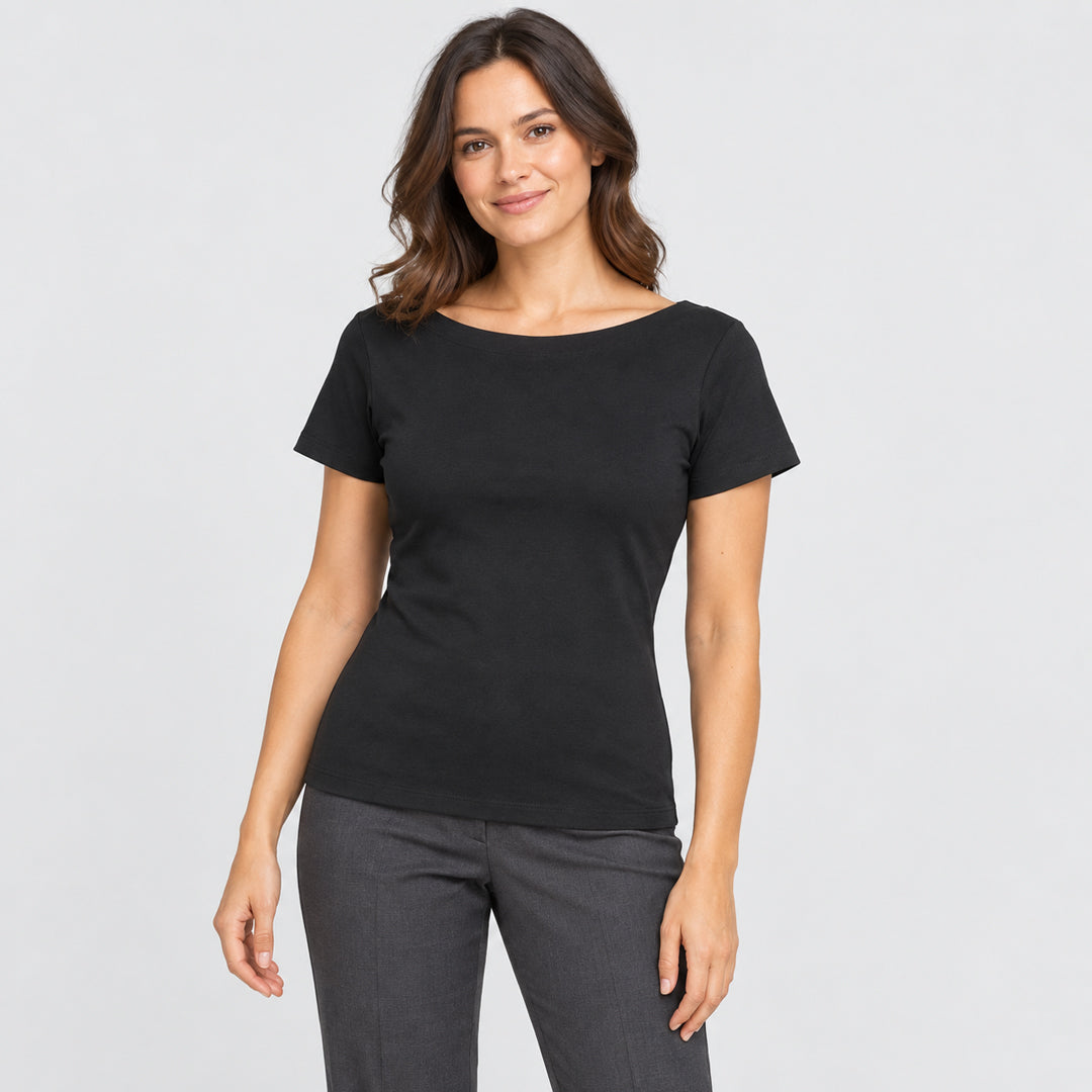 Jbs Wear The Boat Neck Tee | Short Sleeve | Ladies Shirts & Tops