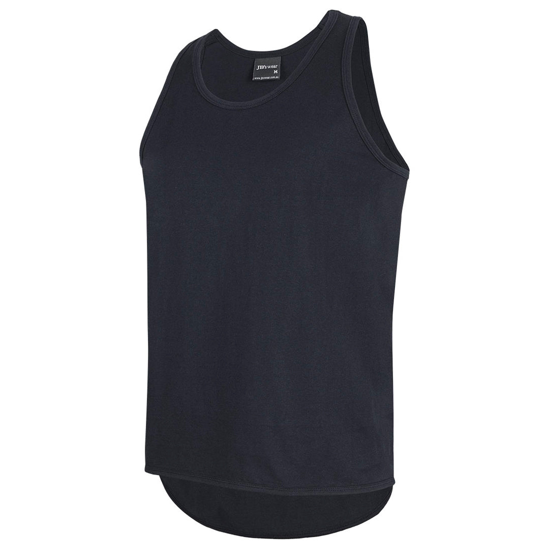 Jbs Wear The Drop Tail Singlet | Mens Black Shirts & Tops