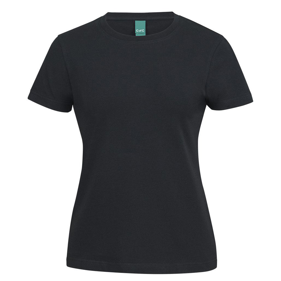 Jbs Wear The C of C Stretch Tee | Short Sleeve | Ladies Black Shirts & Tops